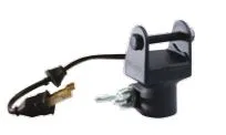 990320001 – HELLA Work Light Mount, Pole Mount Bracket For Hella Beacons Or Work Lights Black Single With Amp